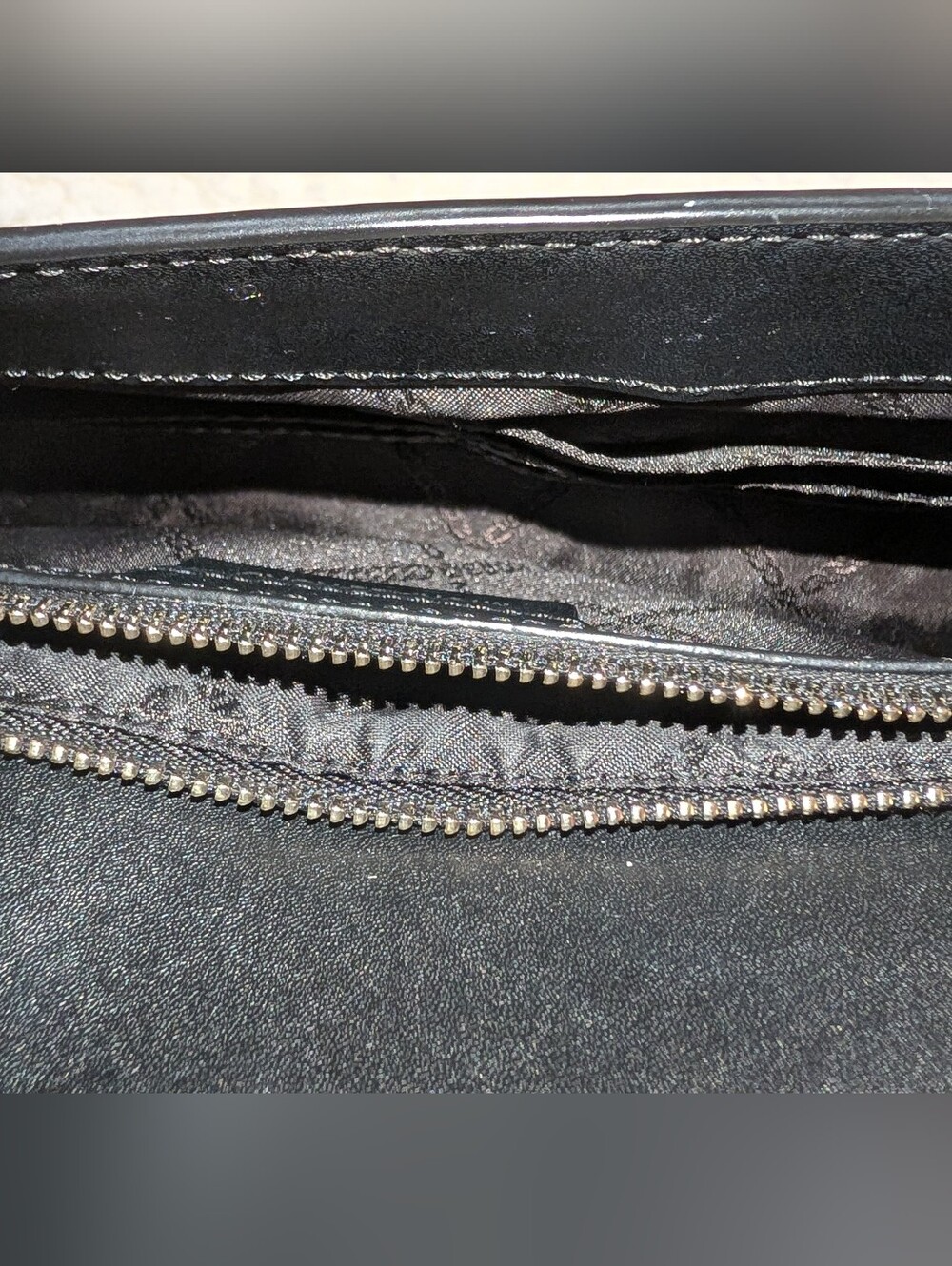 Michael Kors Large Fullflap Chain Crossbody Black Gray White Silver NWOT - Picture 5 of 8